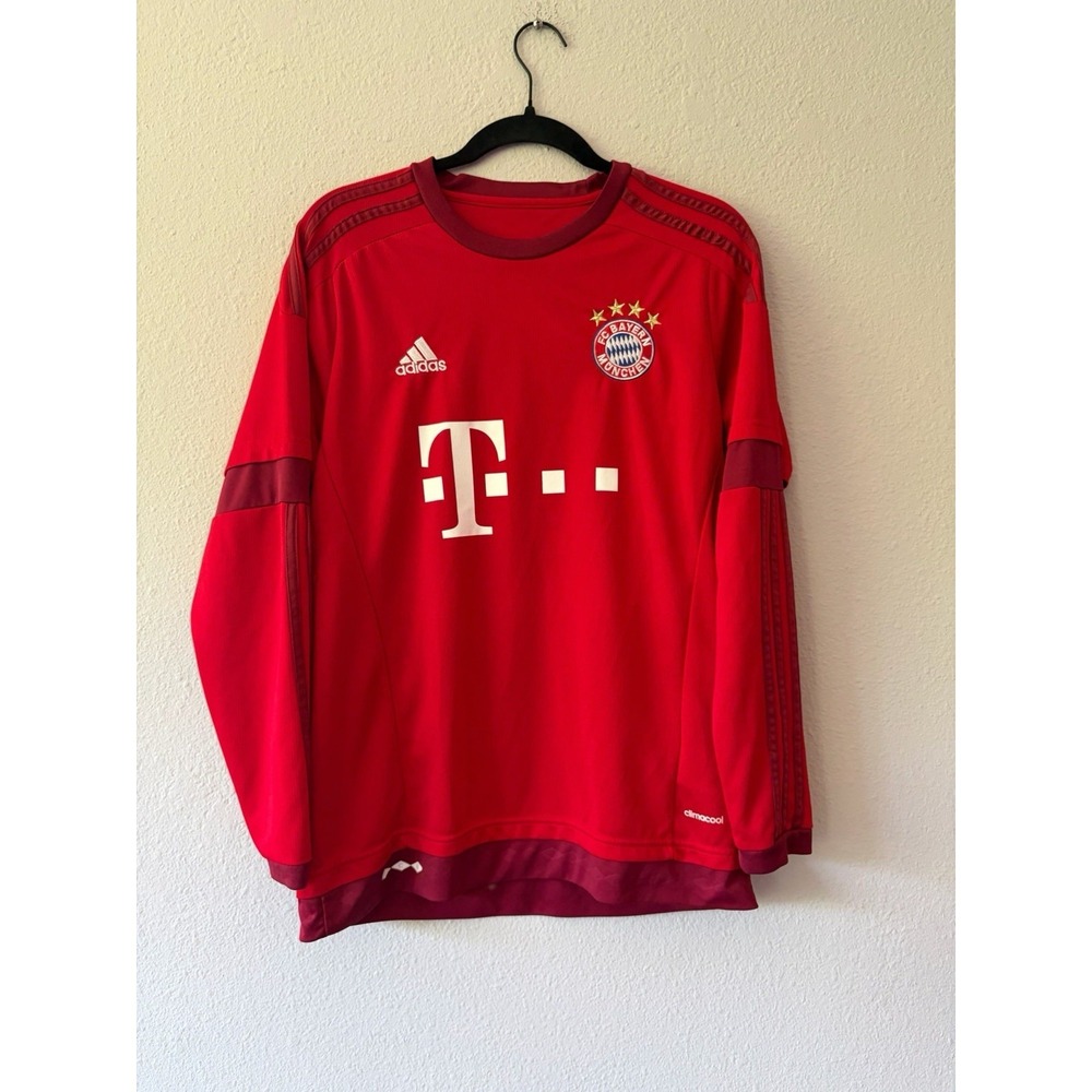 BAYERN MÜNICH 2015 2016 HOME FOOTBALL SHIRT SOCCER JERSEY ADIDAS S08806 ROBBEN M